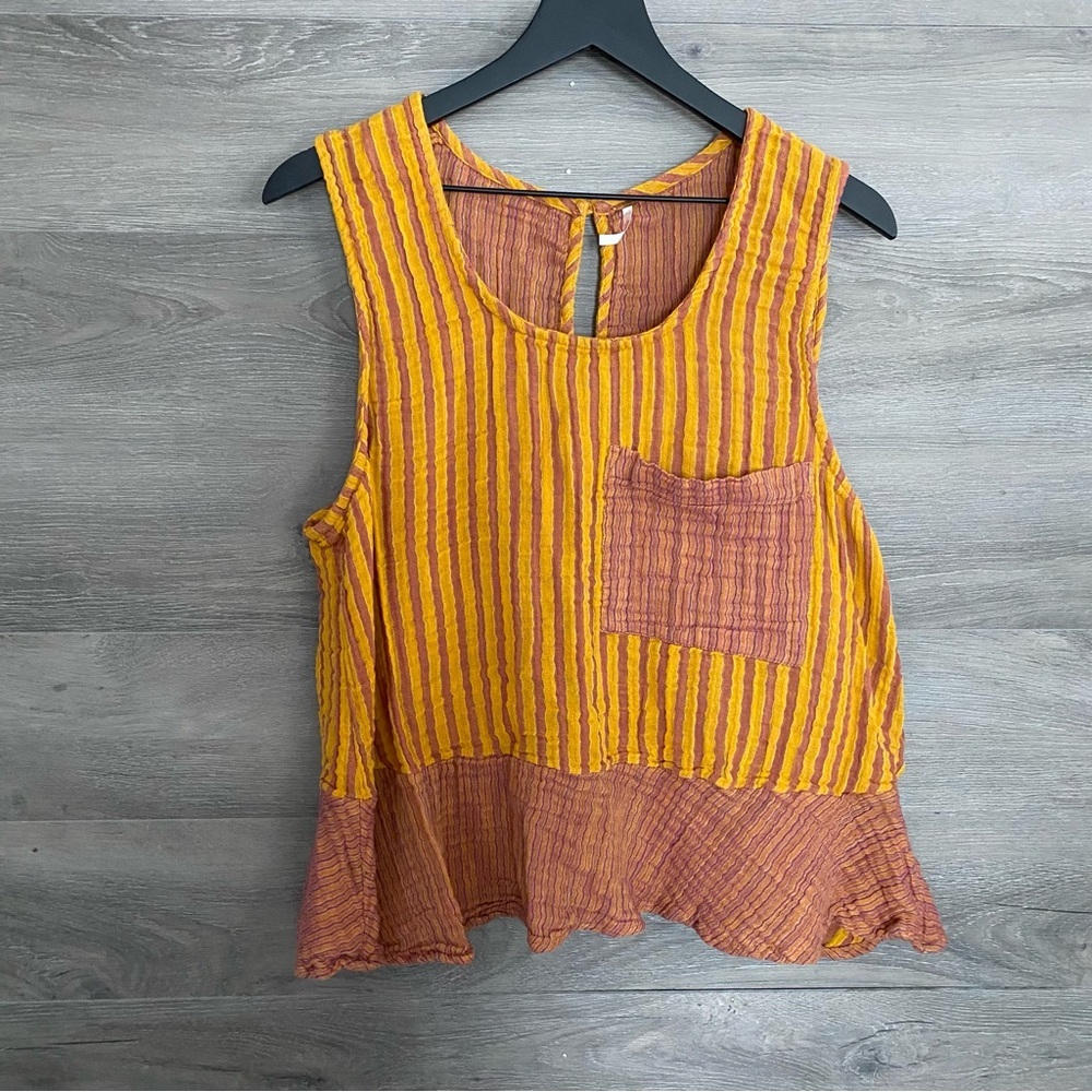 Free People Gauzey Cotton Tank Top